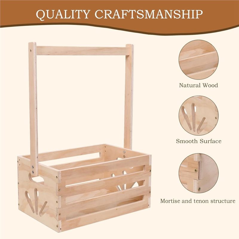 Cesta de regalo de madera para - Baby Nursery Handles reseña y precio
