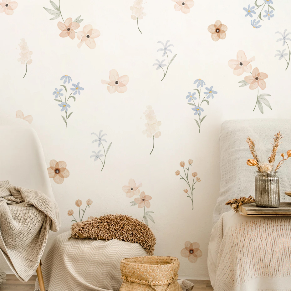 Pegatinas de pared de flores d - Baby Girl Nursery Quotes reseña y precio