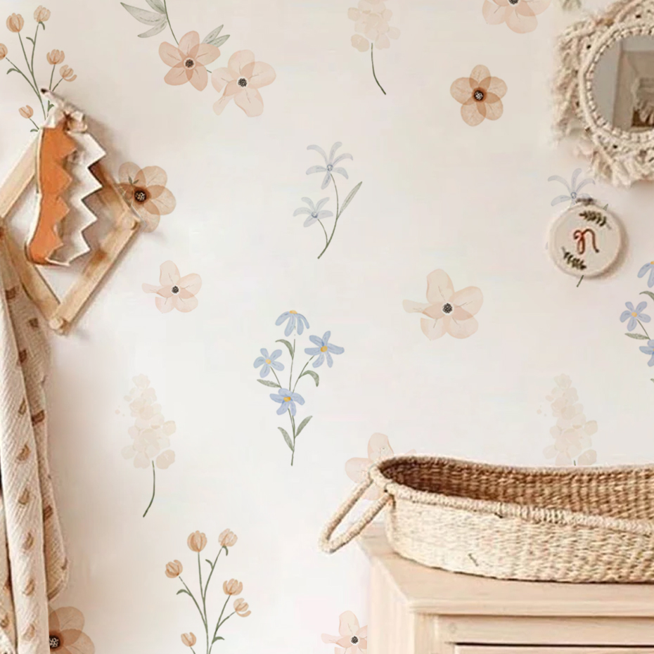 Pegatinas de pared de flores d - Baby Girl Nursery Quotes reseña y precio