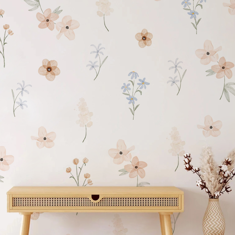 Pegatinas de pared de flores d - Baby Girl Nursery Quotes reseña y precio