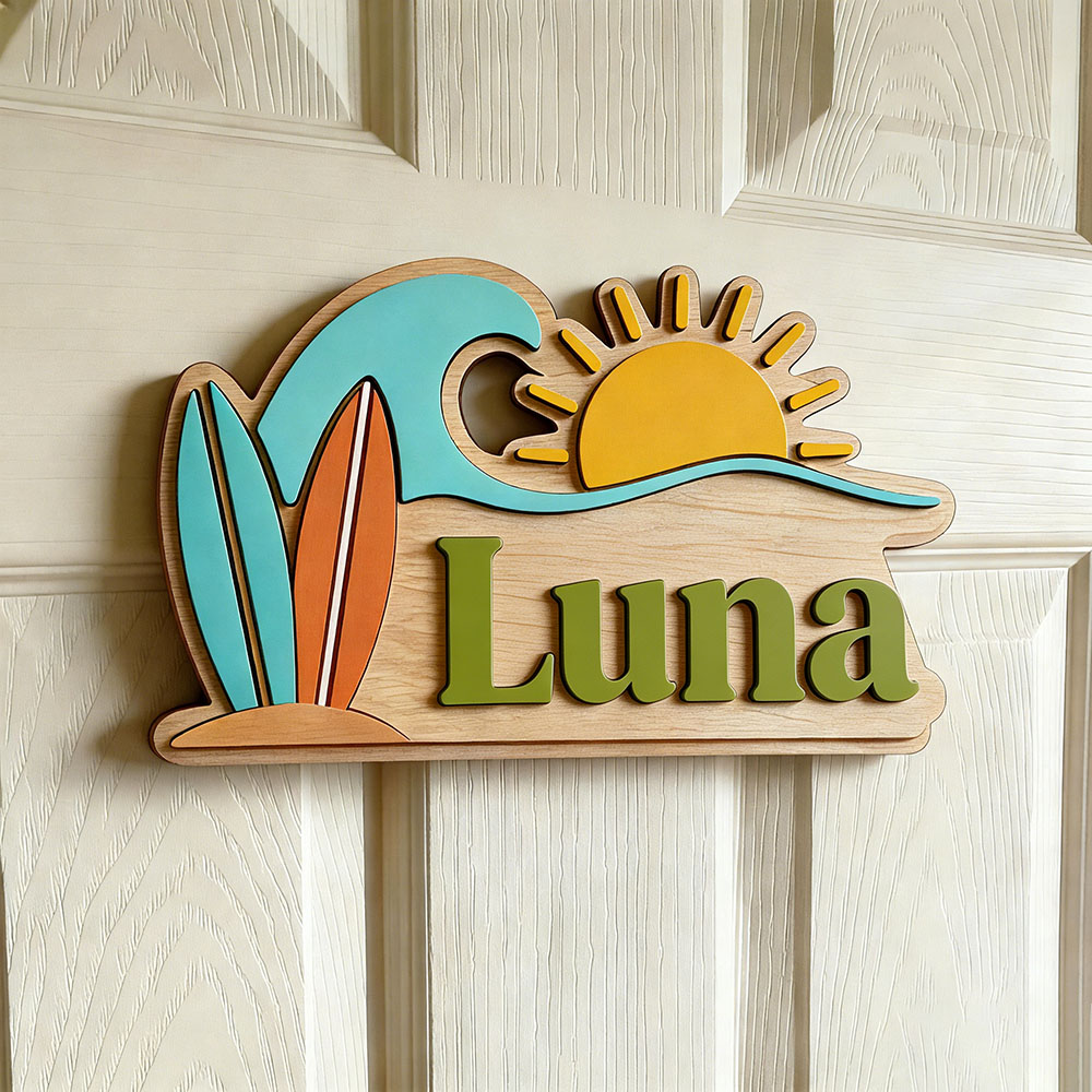 Letrero de puerta personalizad - Baby Nursery Kids reseña y precio