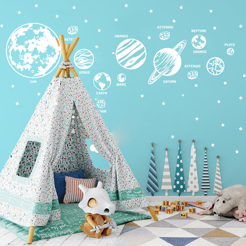 Pegatina de pared de astronomí - Baby Nursery Wall Mural reseña y precio