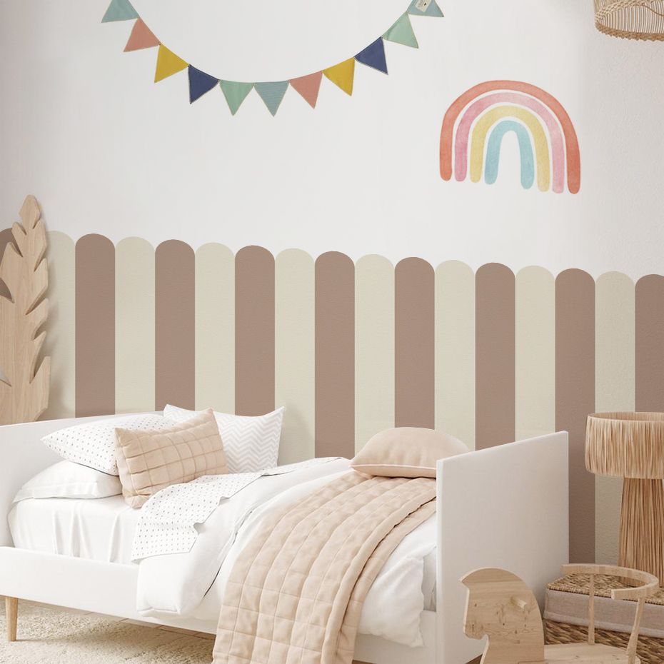 Papel tapiz de arco de rayas v - Baby Nursery Wall Mural reseña y precio