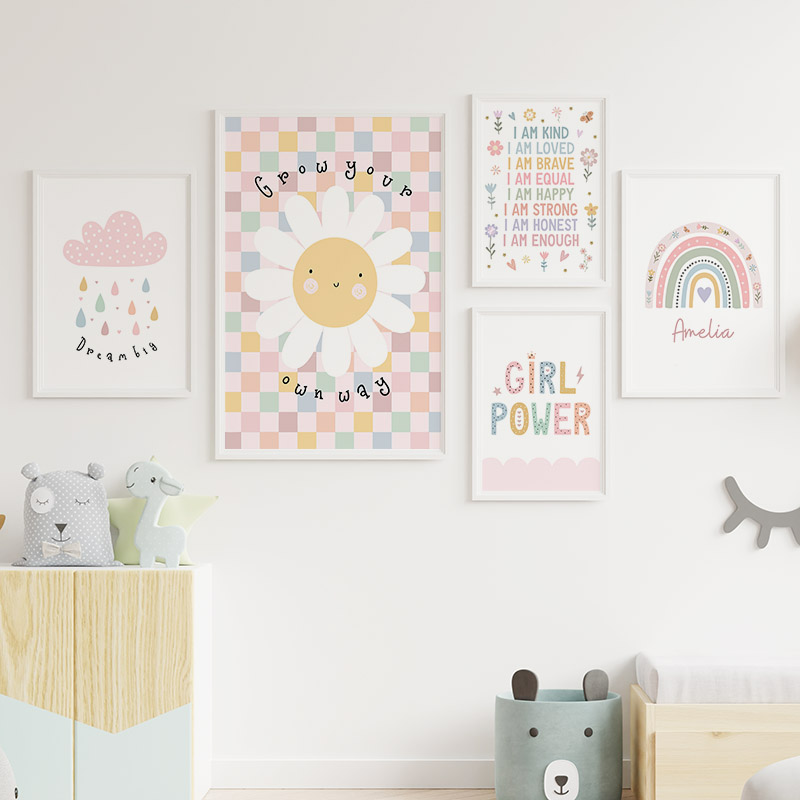 Sol, flor, arcoíris, nube, cor - Baby Nursery Kids reseña y precio