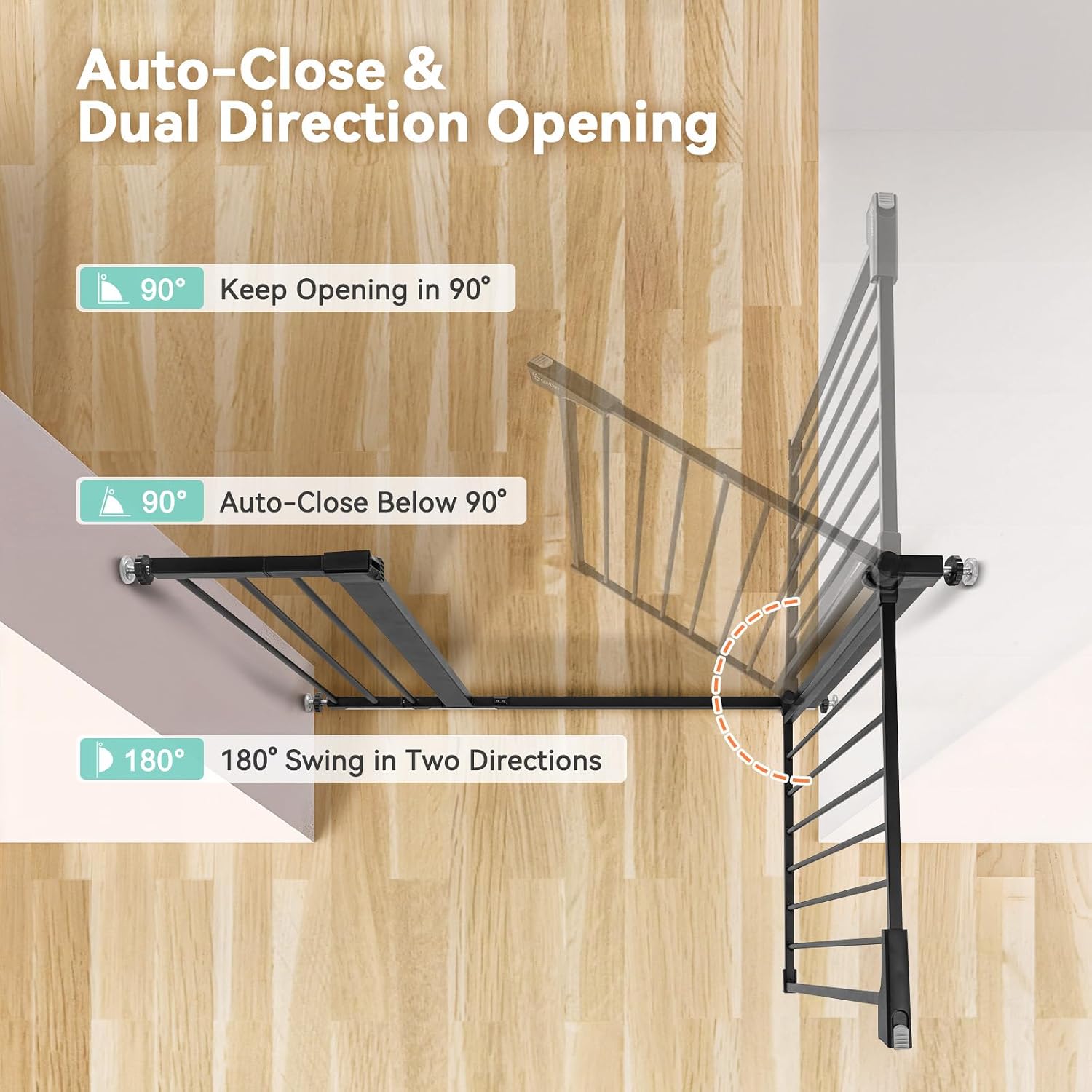 COMOMY Barrera de Seguridad pa - Baby Gate Extra Wide reseña y precio
