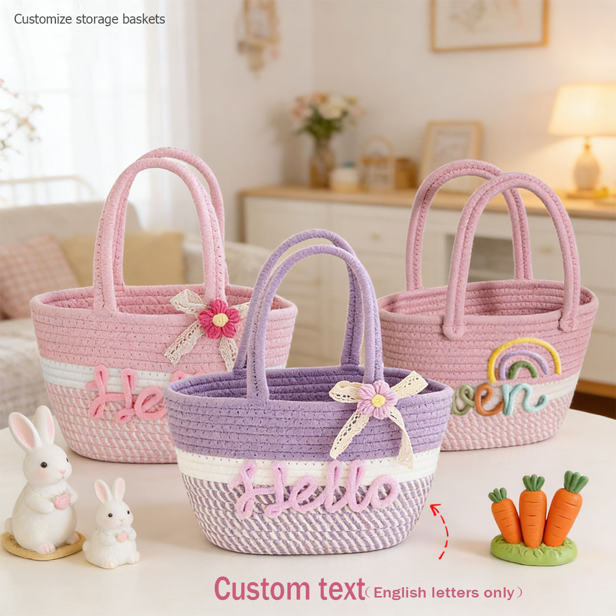 Bolsa de Mano Personalizada de - Storage Basket Fabric reseña y precio